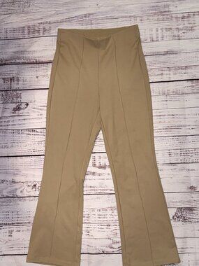 Women's Dress Yoga Pants Tan Small